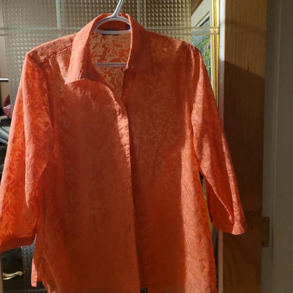 Orange blouse